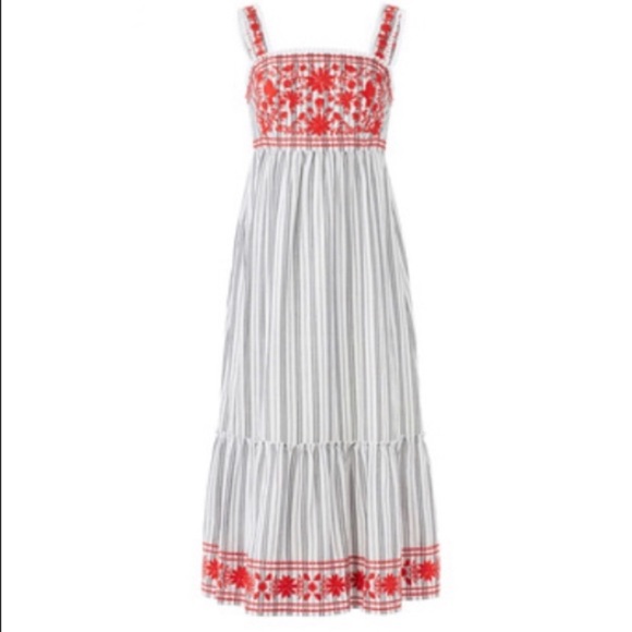 kate spade Dresses & Skirts - Broome Street Kate Spade Stripe Embroidered Dress